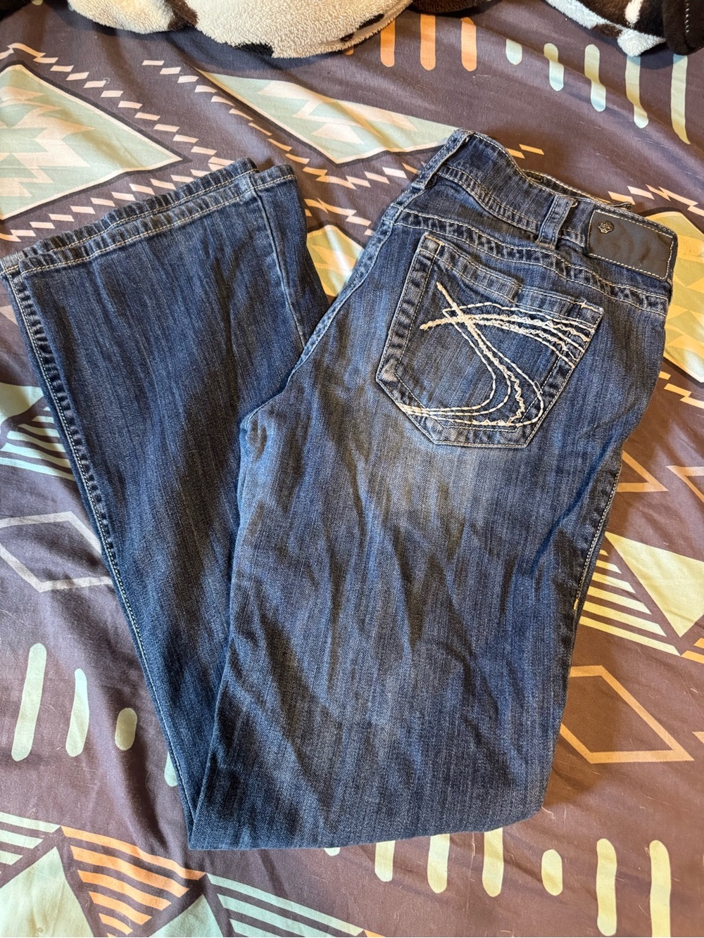 Silver Jeans Dark Blue Boot Cut with Embroidered Back Pocket